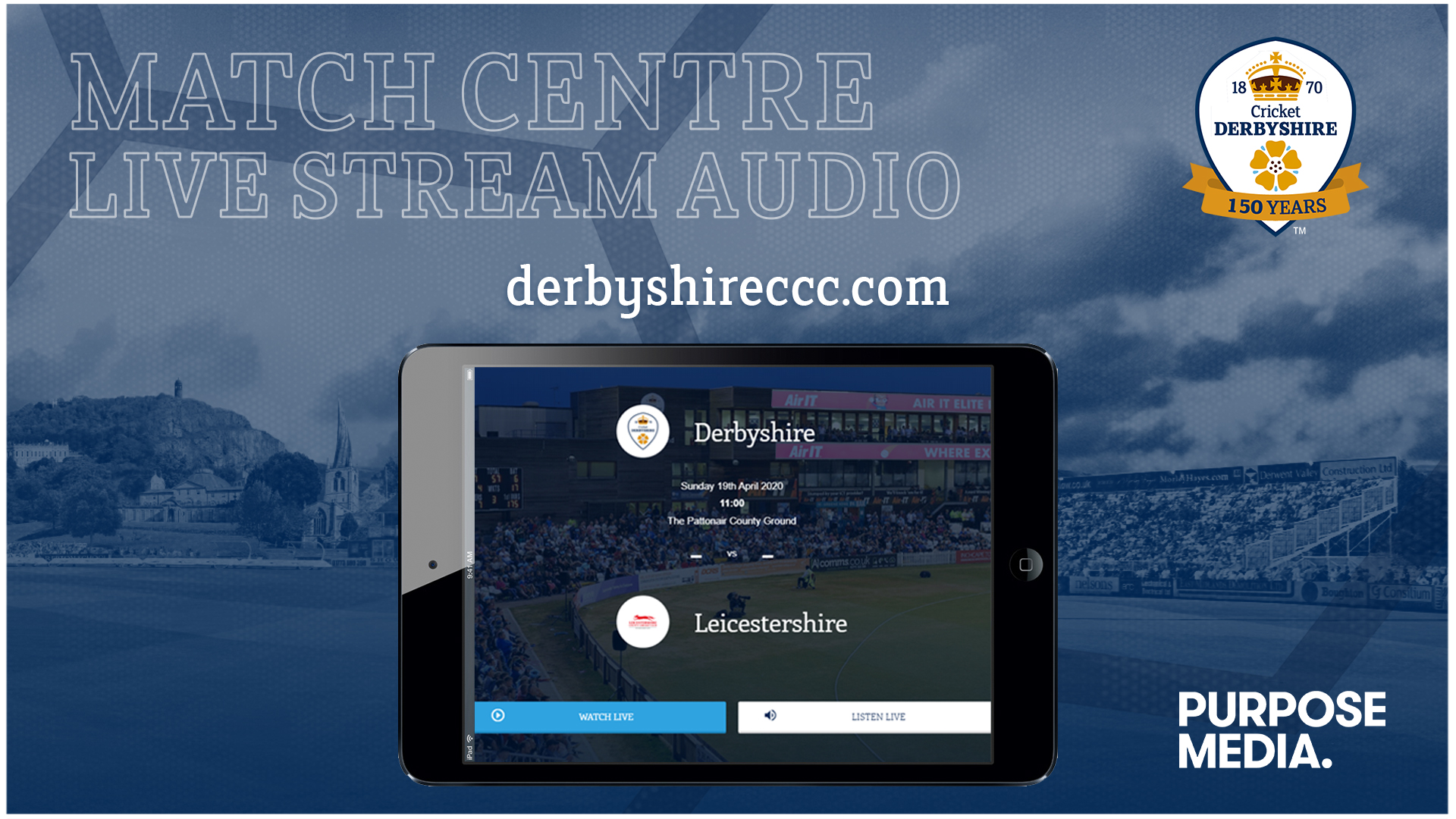 Live Stream audio added to Match Centre
